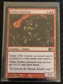Goblin Chieftain Magic 2012 M12 Magic the Gathering MtG - Image 1