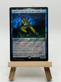 MTG TMNT April O'Neil, Live on the Scene ~ Surge Foil ~ 0009- NM! - Image 1