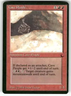 Cave People The Dark Uncommon Magic: the gathering Near Mint or Better - Image 1