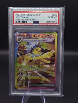 Pokemon Card Jolteon ex SAR 209/187 PSA 10 sv8a Terastal Festival ex JP Japanese - Image 1