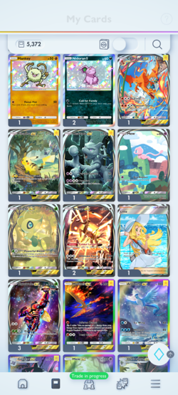 Pokemon TCG Pocket Lv. 50, all sets till Eevee Grove completed - Image 2