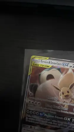 Pokemon TCG Eevee Snorlax GX Team Up Holo Ultra Rare Card 120/181 LP-MP - Image 3