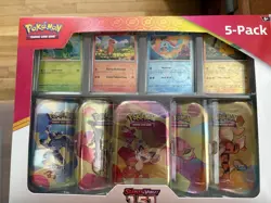 NEW Pokemon Scarlet & Violet 151 5x Mini Tins Costco Fast Shipping 10 Packs - Image 2
