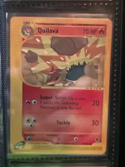 ​2002 Pokemon Expedition Quilava 91/165 Reverse Holo / Non-Holo Rare e-Reader VL - Image 3