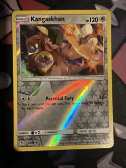 Pokemon TCG Hidden Fates Reverse Holo Kangaskhan 47/68 - Image 1