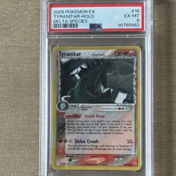 Pokemon Tyranitar EX Delta Species Holo Rare #16/113 2005 PSA 6 - Image 1