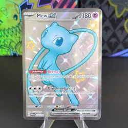 Pokemon TCG Mew ex 216/091 SV: Paldean Fates Shiny Ultra Rare Full Art Holo 2024 - Image 1