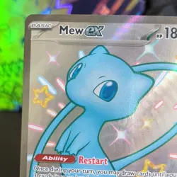 Pokemon TCG Mew ex 216/091 SV: Paldean Fates Shiny Ultra Rare Full Art Holo 2024 - Image 2
