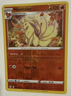 Ninetales 031/264 Fusion Strike Pokemon Rev Reverse Holo NM FAST SHIPPING NM/MT - Image 3
