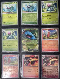 Pokemon 151 Complete Master Base Set 165/165 + Reverse Holo + ex NM + Binder - Image 1