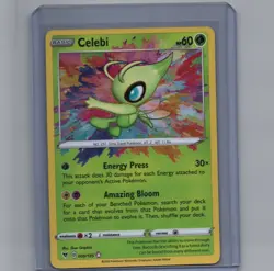 Celebi 009/185 Pokemon TCG Swsh04 Vivid Voltage Holo Amazing Rare NM - Image 1