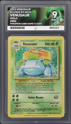 2023 Pokemon Venusaur 003/034 Ace Mint 9 ENGLISH UK SELLER - Image 1