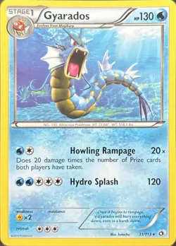 Gyarados 31/113 Rare Legendary Treasures Pokemon Lightly Played - Image 2
