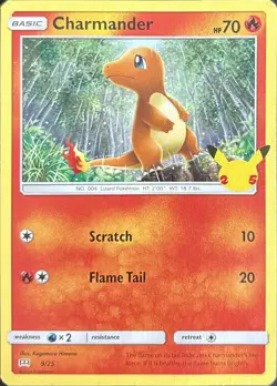 Charmander 009/025 Promo McDonald's 25th Anniversary Promos Pokemon LP - Image 1