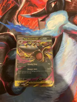 Pokemon TCG Phantasmal Flames MEGA SHARPEDO EX 61/94 Holo Rare - Image 1