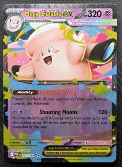 Mega Clefable ex Holo 031/088 Pokemon Perfect Order NM Pack Fresh! - Image 1