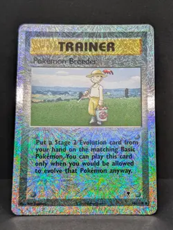 Pokemon Breeder 102/110 Legendary Collection Reverse Holo Rare TCG Trainer NM - Image 3