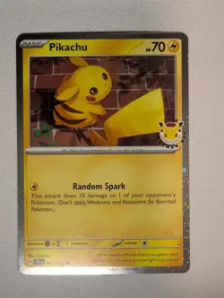 Pikachu (Pokemon Day 2026) 051/162 Holo Pokemon Near Mint - Image 1
