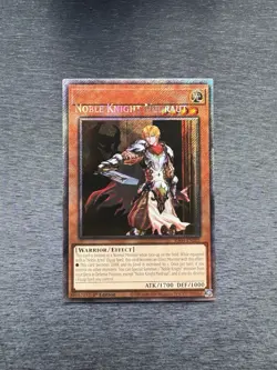 YuGiOh! Noble Knight Medraut RA04 - Error Misprint Name Shift 1st Ed Near Mint - Image 1
