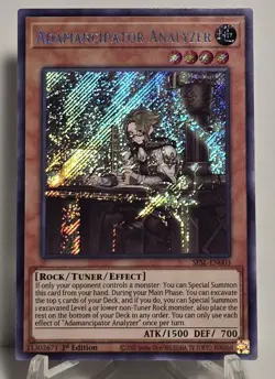 Adamancipator Analyzer SESL-EN003 Secret Rare 1st Edition Yugioh TCG NM/M - Image 1