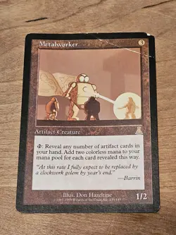 MTG Urza's Legacy Metalworker Magic the Gathering Card Epic Mana Artifact - Image 1