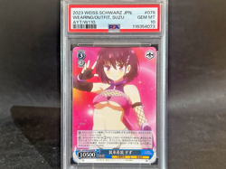 PSA 10 WEISS SCHWARZ WEARING THE OUTFIT, SUZU AYAKASHI TRIANGLE JAPANESE #078 R - Image 1