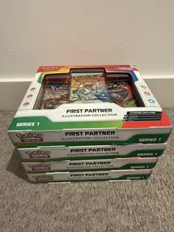4x Pokemon TCG First Partner Illustration Collection Series 1 Sealed Brand New - Image 2