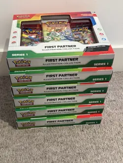 6x Pokemon TCG First Partner Illustration Collection Series 1 Sealed Brand New - Image 2