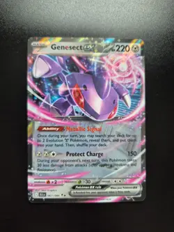 Pokemon TCG Genesect EX Black Bolt Holo Card 067/086 Double Rare NM Condition - Image 1