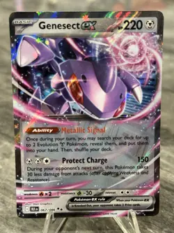Pokemon TCG Genesect EX 067/086 SV Black Bolt Double Rare Holo - Image 1