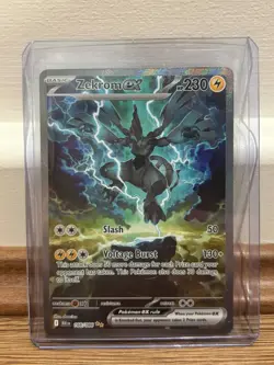 Zekrom ex 166/086 SIR Black Bolt Pokemon Card NM/M - Image 1
