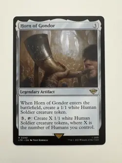 Horn of Gondor MTG Magic the Gathering Card NM Near Mint LTR - Image 1