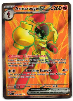 Armarouge ex 218/182 - Paradox Rift Ultra Rare Pokemon TCG - LP Card - Image 1