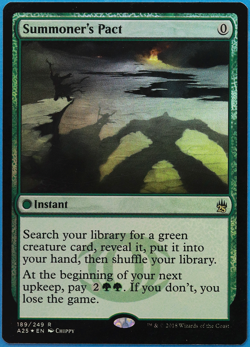 Summoner's Pact FOIL Masters 25 NM Green Rare MAGIC CARD (ID# 500561) ABUGames - Image 1