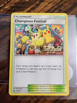 Pokemon Champions Festival Trainer Promo Card SM148 World Championships 2018 - Image 1