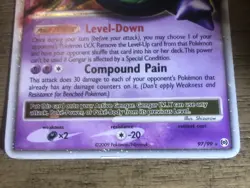 Pokemon Gengar TCG LV.X Platinum Arceus Holo Ultra Rare Card 97/99 - Image 3