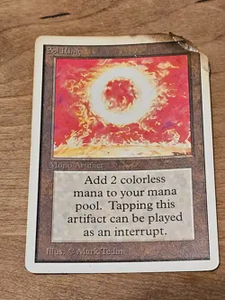 MTG Unlimited Sol Ring Magic the Gathering Card Colorless Mana Epic Artifact - Image 1