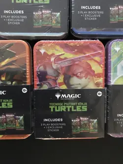 Magic The Gathering Teenage Mutant Ninja Turtles Mini Tin Complete Set Of 5 NEW - Image 5