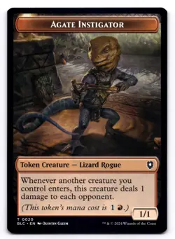 Agate Instigator / Rabbit NM Commander: Bloomburrow 20/3 MTG Regular - Image 1
