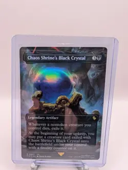 Chaos Shrine's Black Crystal [Borderless Foil] #445 Magic Final Fantasy Commande - Image 1