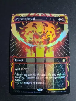 Pyretic Ritual (Foil) Rare MTG Secrets of Strixhaven Mythical Archives - Image 1
