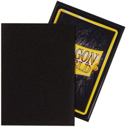 Dragon Shield Matte Black Standard Size 100 ct Card Sleeves Individual Pack 7426844785508 - Image 1