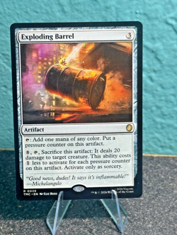 MTG Exploding Barrel [Teenage Mutant Ninja Turtles Commander] Near Mint Magic - Image 1