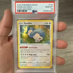 Snorlax Holo #131 Vivid Voltage 2020 Pokemon PSA 10 - Image 1