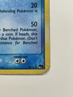 Pokemon TCG Swampert POP PROMO Holo 5/17 Damaged Condition - Image 3