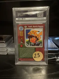1999 Topps Pokemon ASH KETCHUM #TV1 PSA 10 Low Pop - Image 2