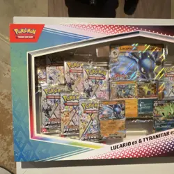 Pokemon TCG Prismatic Evolutions Lucario ex & Tyranitar ex Premium Collection B… - Image 2
