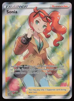 Sonia 192/192 Full Art Ultra Rare Rebel Clash Pokemon NM - Image 1