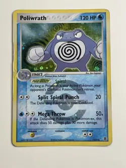 Pokemon TCG Poliwrath Reverse Holo 11/112 2004 EX FireRed & LeafGreen - Damaged - Image 1