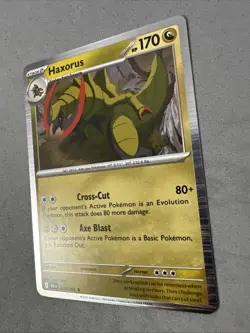 Pokemon TCG * SV Black Bolt 070/086 Haxorus Rare * HOLO * FRESH PK - Image 2